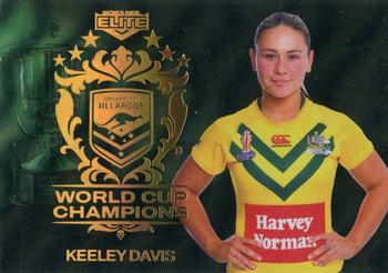 2023 NRL Traders Elite - World Cup Champions Priority #WCC28 Keeley Davis Front